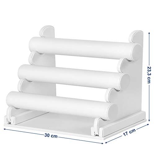 Songmics 3-bar armbandhållare för halsband, smycken Display Rack, White 7 Songmics 3-bar armbandhållare för halsband, smycken Display Rack, White - Bild 7