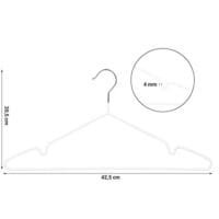 Songmics metallhängare, 20-pack halkfria klädhängare, 0,4 cm tjocka, platsbesparande, 360° vridbara krokar, för kappor, skjortor, blusar, klänningar, toppar, PVC-beläggning, vit CRI33WT20 5 Songmics metallhängare, 20-pack halkfria klädhängare, 0,4 cm tjocka, platsbesparande, 360° vridbara krokar, för kappor, skjortor, blusar, klänningar, toppar, PVC-beläggning, vit CRI33WT20 - Bild 5