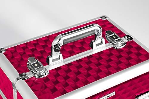 Songmics kosmetisk vagn, sminkväska med handtag med 4 universella hjul 4 Songmics kosmetisk vagn, sminkväska med handtag med 4 universella hjul - Bild 4