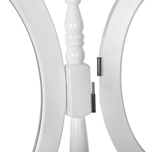 Väggfast Lyxigt 3 Speglar Sminkbordsset med Pall, 7 Lådor med 2 Avdelare Sminkbyrå 5 Väggfast Lyxigt 3 Speglar Sminkbordsset med Pall, 7 Lådor med 2 Avdelare Sminkbyrå - Bild 5