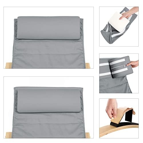 Songmics gungstol med 5 positioner Justerbar fotstödbelastning Ljusgrå 5 Songmics gungstol med 5 positioner Justerbar fotstödbelastning Ljusgrå - Bild 5