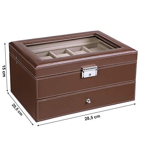 Songmics JWB007 Watch-Holder Case för 10 klockor 6 Songmics JWB007 Watch-Holder Case för 10 klockor - Bild 6