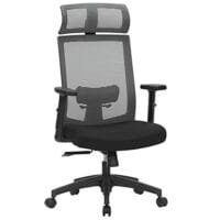 Songmics Ergonomic Office Stol, Mesh datorfåtölj, Svankstöd, Justerbart Nackstöd och Armstöd, Justerbart Ryggstöd Låsbart Upp till 120°, Grå obn55bg 7 Songmics Ergonomic Office Stol, Mesh datorfåtölj, Svankstöd, Justerbart Nackstöd och Armstöd, Justerbart Ryggstöd Låsbart Upp till 120°, Grå obn55bg - Bild 7