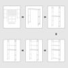 Vit bambu toalettställ för badrum, enkel montering och förvaring.