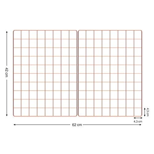 Songmics rutnätspaneler, fotoväggdisplay, metallnätväggdekor, gör-det-själv, hängande tavelvägg, S-krok, klämma, hampsnöre, set med 2, roséguld LPP01DR 5 Songmics rutnätspaneler, fotoväggdisplay, metallnätväggdekor, gör-det-själv, hängande tavelvägg, S-krok, klämma, hampsnöre, set med 2, roséguld LPP01DR - Bild 5