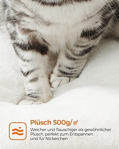 Feandrea greige 138cm kattträd, moderna kattmöbler flerskikts kattskrapstolpe 4 Feandrea greige 138cm kattträd, moderna kattmöbler flerskikts kattskrapstolpe - Bild 4