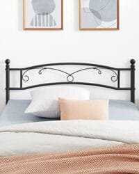 Vasagle dubbelsäng ram, metall säng ram, passar 140 x 190 cm madrass, svart 7 Vasagle dubbelsäng ram, metall säng ram, passar 140 x 190 cm madrass, svart - Bild 7