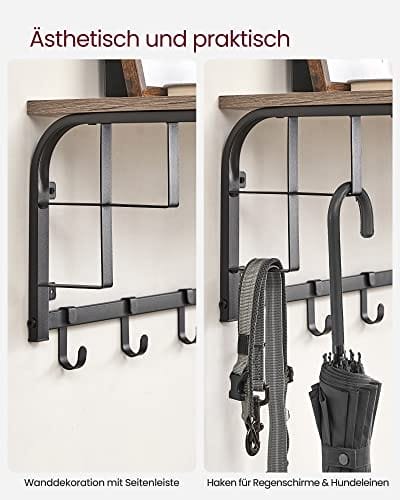 Vasagle vägggarderob med 5 krokar 4 Vasagle vägggarderob med 5 krokar - Bild 4