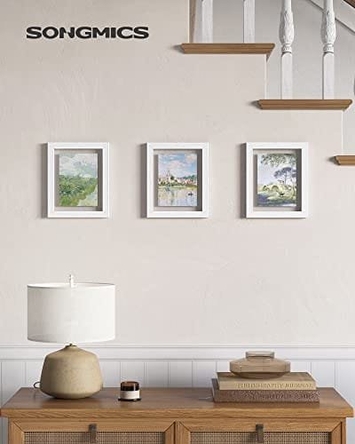 Songmics 3 bildramar, för 4x6, 5x7 tum, 6x8 tum, vit 7 Songmics 3 bildramar, för 4x6, 5x7 tum, 6x8 tum, vit - Bild 7