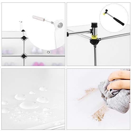 Songmics 6 kuber sammankopplade skoställ Skåp Garderob Stående Förvaring Organiseringsboxar Campingskåp Hyllor 43 x 31 x 105 cm LPC06W 4 Songmics 6 kuber sammankopplade skoställ Skåp Garderob Stående Förvaring Organiseringsboxar Campingskåp Hyllor 43 x 31 x 105 cm LPC06W - Bild 4