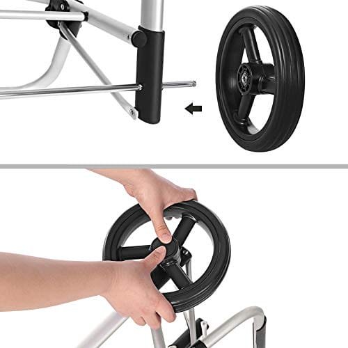 Songmics Shopping Trolley on Wheels, kundvagn, lastkapacitet 40L, 47 x 33 x 97 cm, svart 6 Songmics Shopping Trolley on Wheels, kundvagn, lastkapacitet 40L, 47 x 33 x 97 cm, svart - Bild 6