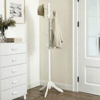 Vasagle pälsstativ, träbeläggnings stativ, fristående hall rockträd med 8 krokar för rockar 6 Vasagle pälsstativ, träbeläggnings stativ, fristående hall rockträd med 8 krokar för rockar - Bild 6
