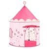 Pink princess castle play tent för barn inomhus och utomhus.