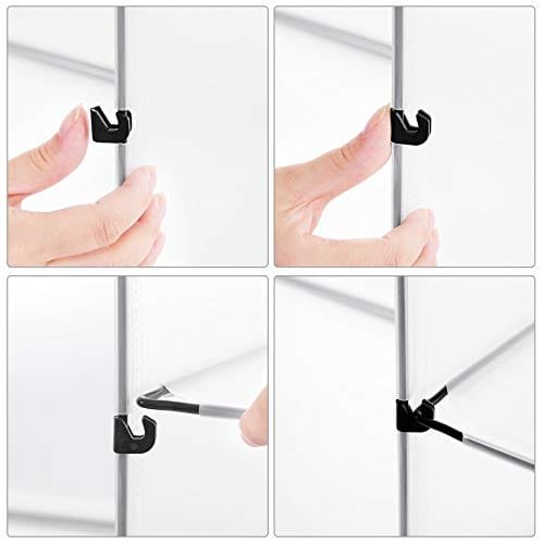 Songmics Cube -förvaring med dörrar, skosställ, plastorganisatör senhet, vit 5 Songmics Cube -förvaring med dörrar, skosställ, plastorganisatör senhet, vit - Bild 5