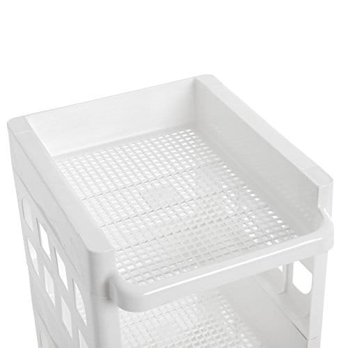 Songmics 4-lagers plastrullvagn PP förvaringsvagn med hjul 4 Songmics 4-lagers plastrullvagn PP förvaringsvagn med hjul - Bild 4