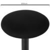 Svart ergonomisk wobble pall för sittande och balansövningar.