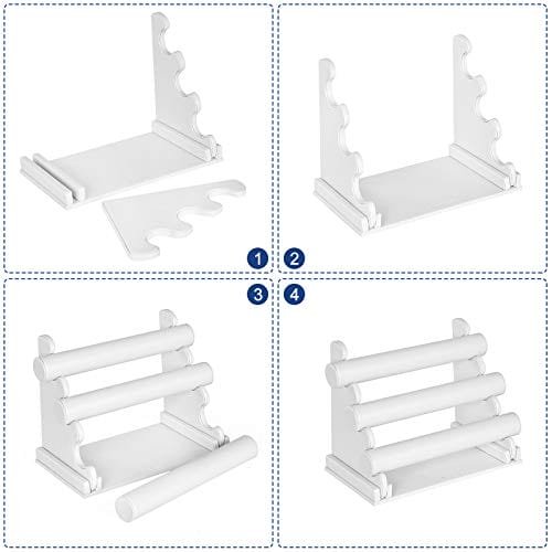 Songmics 3-bar armbandhållare för halsband, smycken Display Rack, White 6 Songmics 3-bar armbandhållare för halsband, smycken Display Rack, White - Bild 6