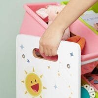 Songmics leksakshylla, leksaksarrangör, barnhylla med 16 löstagbara PP-plastlådor, för dagis, lekrum, skola, gul, ljusgrön, rosa och samargrön GKR070W01 4 Songmics leksakshylla, leksaksarrangör, barnhylla med 16 löstagbara PP-plastlådor, för dagis, lekrum, skola, gul, ljusgrön, rosa och samargrön GKR070W01 - Bild 4