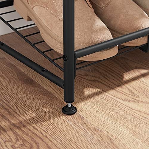 Songmics 4-lagers skoställ, stapelbar skoförvaring, stål, 68,5 x 27,5 x 65 cm, svart 6 Songmics 4-lagers skoställ, stapelbar skoförvaring, stål, 68,5 x 27,5 x 65 cm, svart - Bild 6