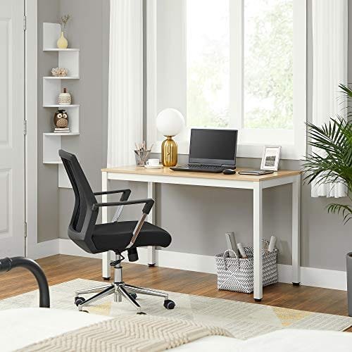 Vasagle datorbord, studiebord, stabilt kontorsbord, stort spelbord, enkel montering, för hem och kontor, med justerbara utjämningsfötter, 120 x 60 x 76 cm LWD64N 3 Vasagle datorbord, studiebord, stabilt kontorsbord, stort spelbord, enkel montering, för hem och kontor, med justerbara utjämningsfötter, 120 x 60 x 76 cm LWD64N - Bild 3