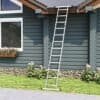 Aluminium stege för hem och trädgård, 3,5 meter lång, lätt att använda.