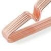 Rose gold metall klädhängare med skårad kant för barn och baby.