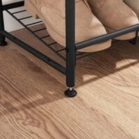Songmics 3-lagers skoställ, stapelbar skoförvaring, stål, 68,5 x 27,5 x 49,5 cm, svart 6 Songmics 3-lagers skoställ, stapelbar skoförvaring, stål, 68,5 x 27,5 x 49,5 cm, svart - Bild 6