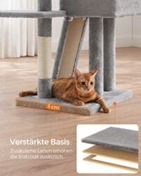 Feandrea Cat Tree 135 cm höga - multi-nivå-designen 4 Feandrea Cat Tree 135 cm höga - multi-nivå-designen - Bild 4