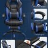 Ergonomisk gaming- och kontorsstol med justerbara funktioner.