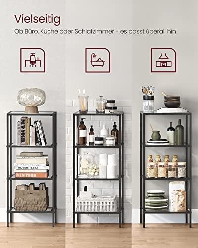 Vasagle badrumsförvaringshylla svart LGT028B61 6 Vasagle badrumsförvaringshylla svart LGT028B61 - Bild 6