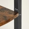 Detalj av hörnhylla med mått 2cm och 1,5cm för vardagsrum eller kontor.