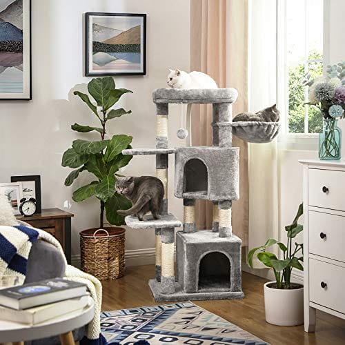 Cat Tree, Cat Condo, Activity Center, 120 Cm, Ljusgrå 2 Cat Tree, Cat Condo, Activity Center, 120 Cm, Ljusgrå - Bild 2