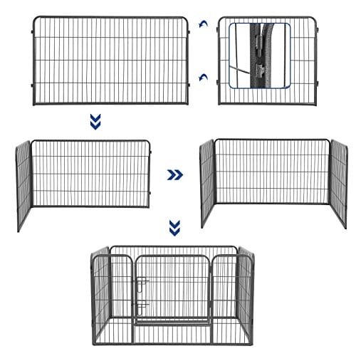 Feandrea valp lekhage Heavy Duty Play Whelping Pen 4 delar Grå 122 x 70 x 80 cm ppk74g 5 Feandrea valp lekhage Heavy Duty Play Whelping Pen 4 delar Grå 122 x 70 x 80 cm ppk74g - Bild 5