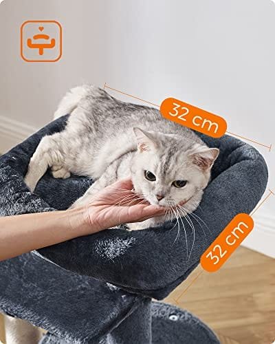 Kattträd, Litet Katttorn, Kattungeskrapstolpe, Rökgrå 6 Kattträd, Litet Katttorn, Kattungeskrapstolpe, Rökgrå - Bild 6