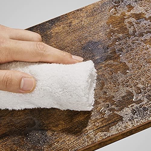 Songmics kryddhyllor, set med 2, kökshyllor, utbyggbar köksarrangör, stapelbar, metall och spånskiva, hyllinsats, för köksskåp, kök, vintage brun-svart KCS020x01 6 Songmics kryddhyllor, set med 2, kökshyllor, utbyggbar köksarrangör, stapelbar, metall och spånskiva, hyllinsats, för köksskåp, kök, vintage brun-svart KCS020x01 - Bild 6