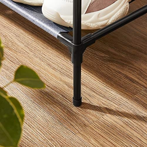 Songmics 4-Tier Shoe Rack, 2 skoförvarings arrangör med metallram, grå 5 Songmics 4-Tier Shoe Rack, 2 skoförvarings arrangör med metallram, grå - Bild 5