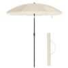 Beachparasol med UPF 50+ skydd, bärbar och lätt att transportera.