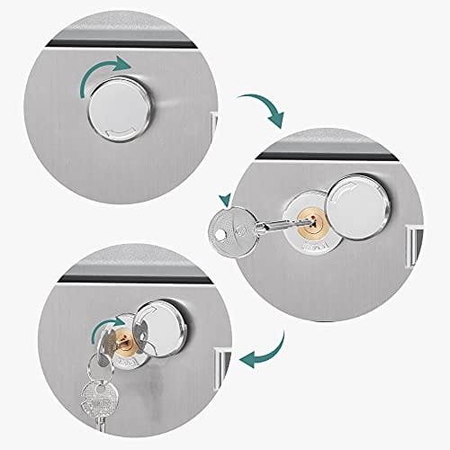 SONGMICS brevlåda, väggmonterad postbrevlåda, tidningshållare, namnskylt, silver 4 SONGMICS brevlåda, väggmonterad postbrevlåda, tidningshållare, namnskylt, silver - Bild 4