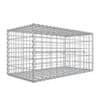 Gabion stenkorg av tråd med 5x10 cm rutor för trädgård.