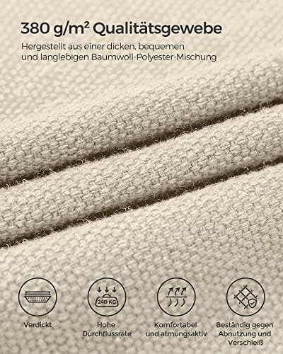 SONGMICS Hängmatta med stativ, 210 x 150 cm, med metallram, lastkapacitet 240 kg, beige 3 SONGMICS Hängmatta med stativ, 210 x 150 cm, med metallram, lastkapacitet 240 kg, beige - Bild 3