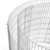 Rund metallgabion för stenar, 90 x 40 cm, robust konstruktion.