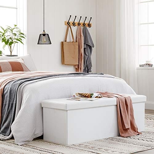 SONGMICS Faux Leather Folding Ottoman 3 SONGMICS Faux Leather Folding Ottoman - Bild 3