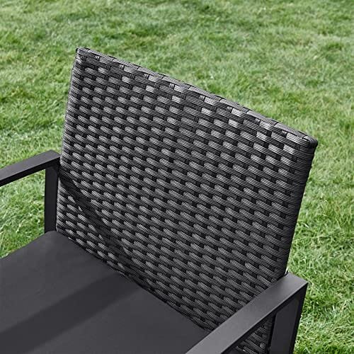 SONGMICS GGF010B05 Balcony Garden Furniture Set PE Polyrattan Lounge Set Table and 2 Chairs Patio Furniture Easy Assembly Outdoor for Patio Balcony Garden Black 6 SONGMICS GGF010B05 Balcony Garden Furniture Set PE Polyrattan Lounge Set Table and 2 Chairs Patio Furniture Easy Assembly Outdoor for Patio Balcony Garden Black - Bild 6