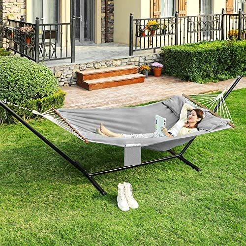 SONGMICS Hammock, TC Fabric, Grey, 210 x 150 cm 2 SONGMICS Hammock, TC Fabric, Grey, 210 x 150 cm - Bild 2