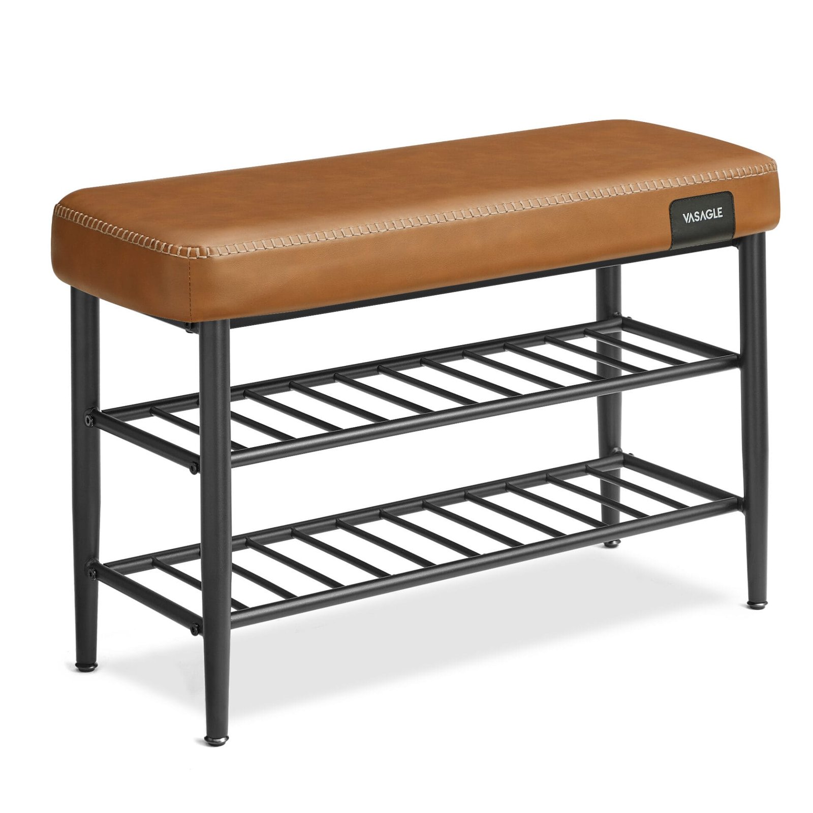 VASAGLE Skobänk 30 x 80 x 50 cm Modern 135 kg Lastkapacitet, konstläder med sömmar 2 VASAGLE Skobänk 30 x 80 x 50 cm Modern 135 kg Lastkapacitet, konstläder med sömmar - Bild 2