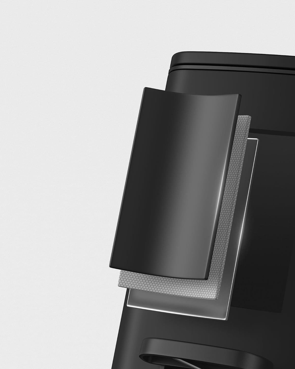 SONGMICS Badrums soptunna med lock, 8L, för små utrymmen, Soft Close, Stål, Svart 6 SONGMICS Badrums soptunna med lock, 8L, för små utrymmen, Soft Close, Stål, Svart - Bild 6