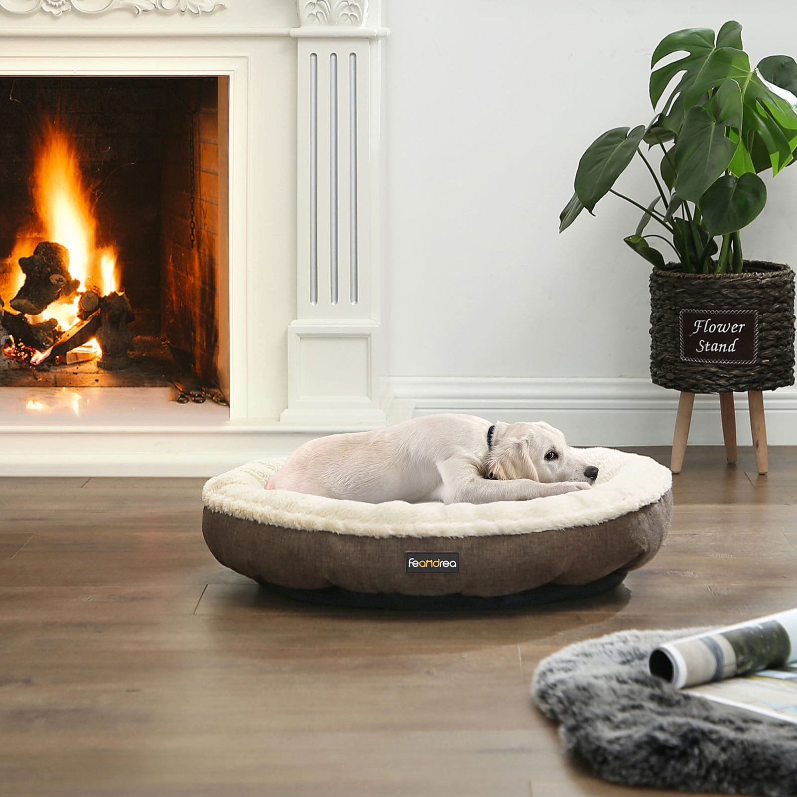 Hundsäng, Hundsoffa, Kattsäng, Munkform, Rund, 65 Cm Dia, Brun 2 Hundsäng, Hundsoffa, Kattsäng, Munkform, Rund, 65 Cm Dia, Brun - Bild 2