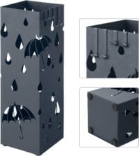 Paraplystativ i Metall, Fyrkantig Paraplyhållare , 15,5 X 15,5 X 49 Cm, Antracitgrå 7 Paraplystativ i Metall, Fyrkantig Paraplyhållare , 15,5 X 15,5 X 49 Cm, Antracitgrå - Bild 7