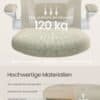 Ergonomisk kontorsstol med max belastning 120 kg och justerbart armstöd.