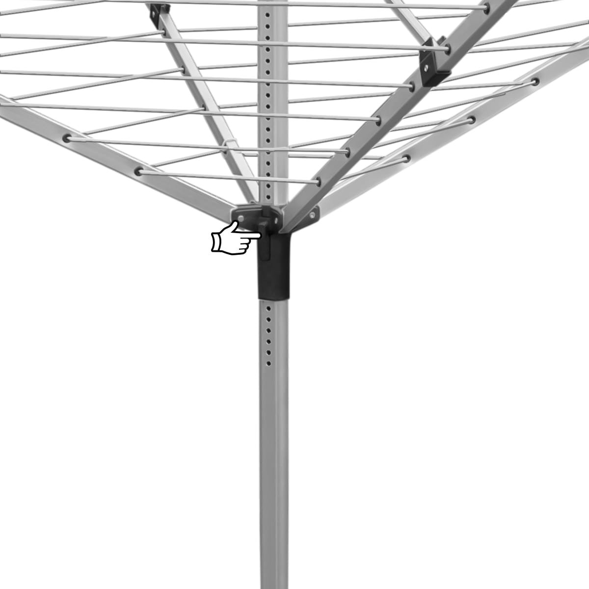 Torkställning och Klädhängare - trädgård fyra spetsiga CAPRI 2 Torkställning och Klädhängare - trädgård fyra spetsiga CAPRI - Bild 2